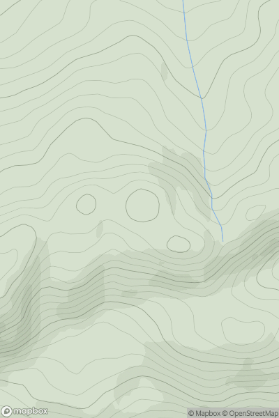 Thumbnail image for Creag an Fhithich [Loch Rannoch to Glen Lyon] [NN871564] showing contour plot for surrounding peak